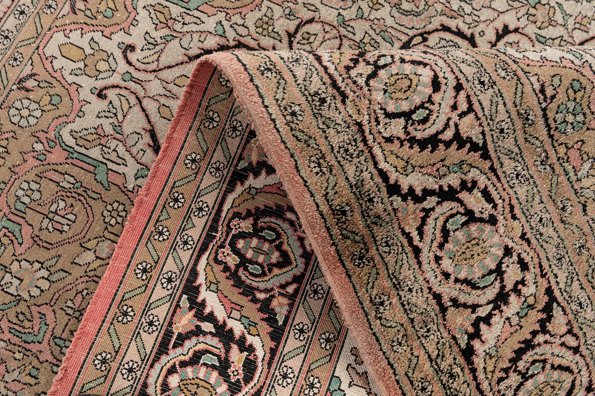 4' 1 x 6' 2 Hand Knotted Kashmir Wool Rug