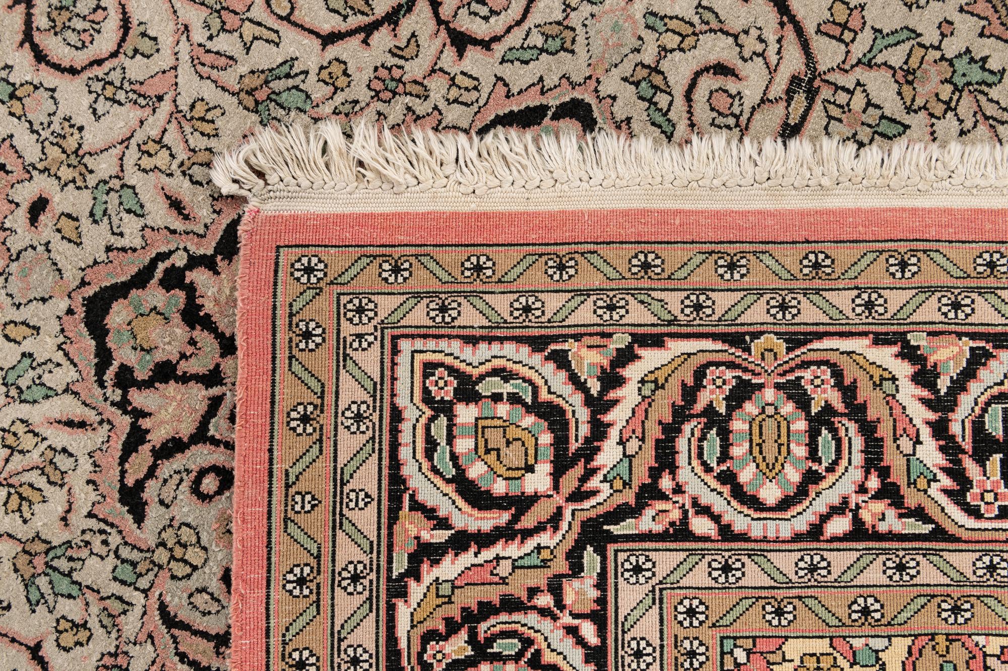4' 1 x 6' 2 Hand Knotted Kashmir Wool Rug