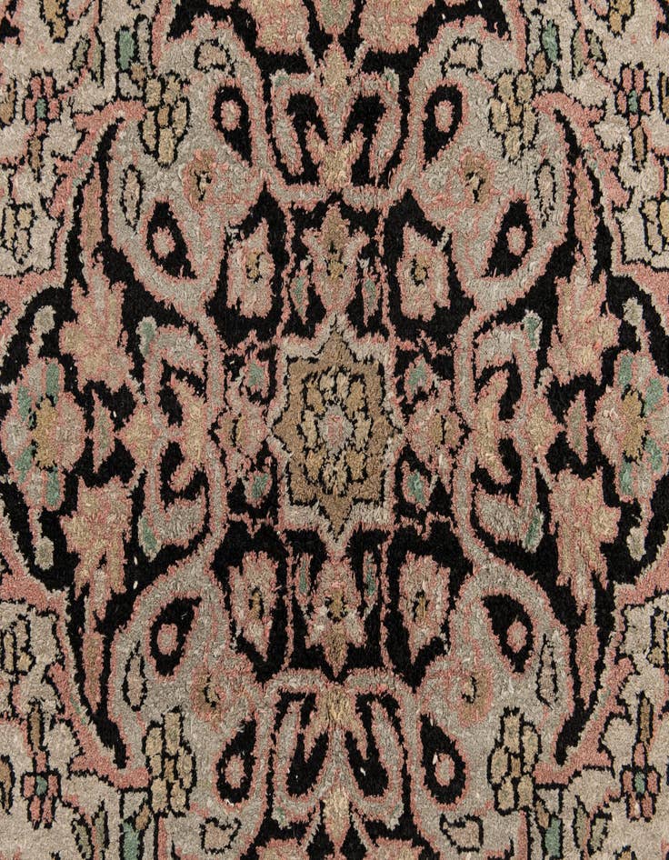 Detail image of 4' 1 x 6' 2  Hand Knotted Kashmir Wool Rug