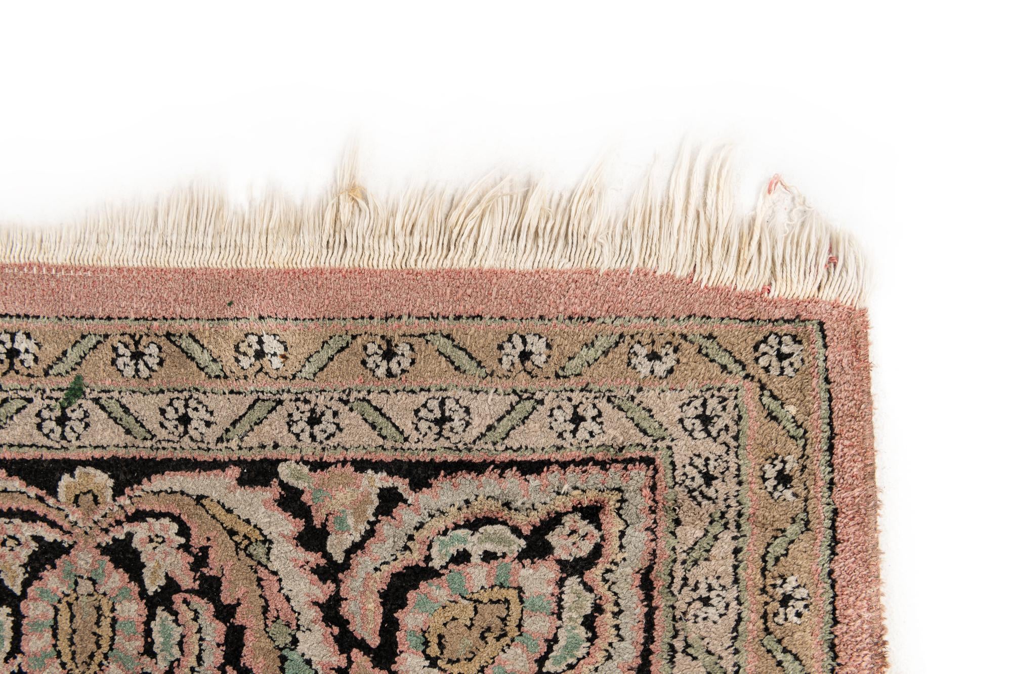 4' 1 x 6' 2 Hand Knotted Kashmir Wool Rug