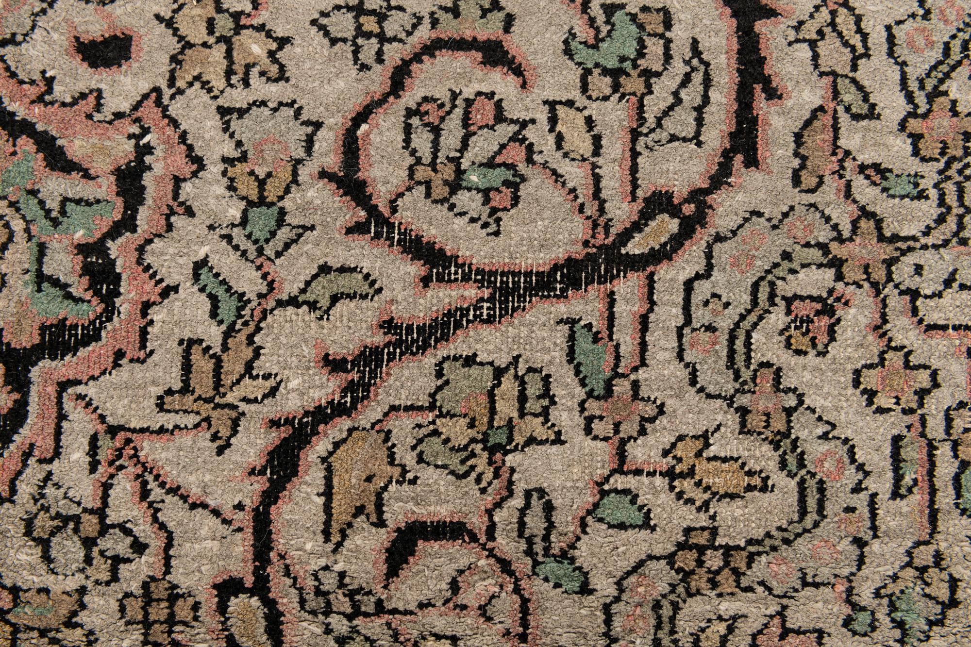 4' 1 x 6' 2 Hand Knotted Kashmir Wool Rug