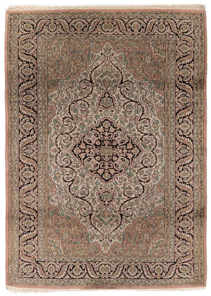 4' 1 x 6' 2 Hand Knotted Kashmir Wool Rug