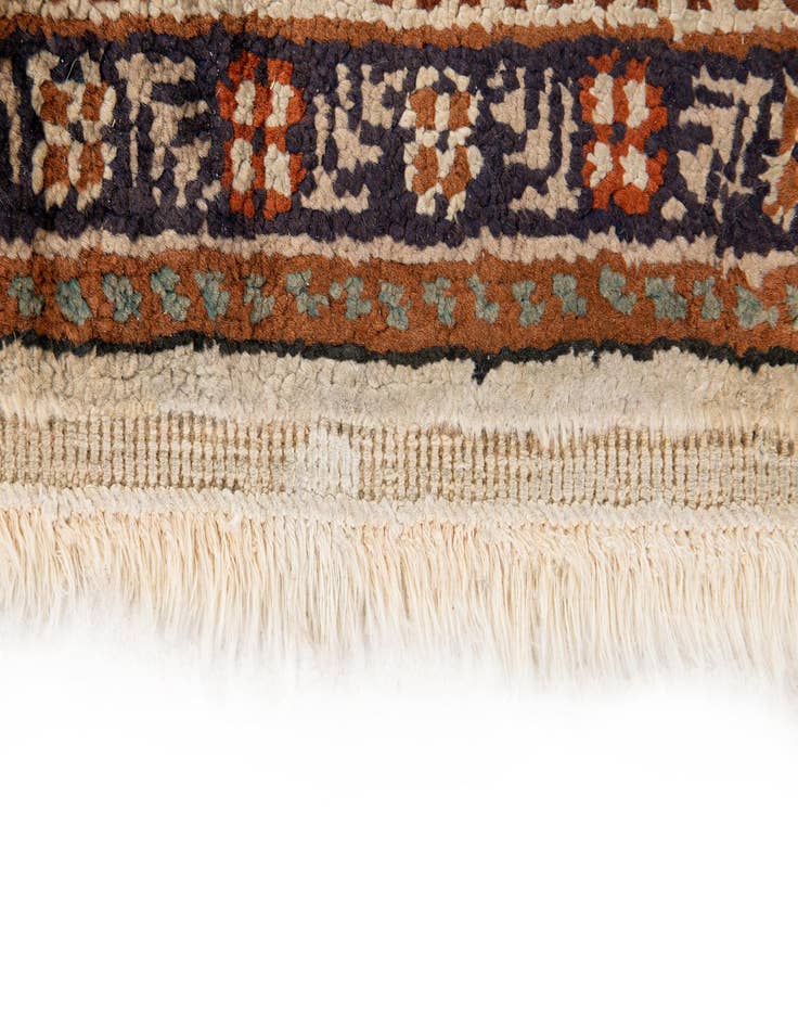 Detail image of 3' x 4' 4  Hand Knotted Kashmir Oriental Wool Rug