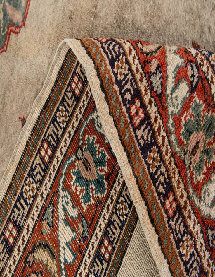 Detail image of 3' x 4' 4  Hand Knotted Kashmir Oriental Wool Rug