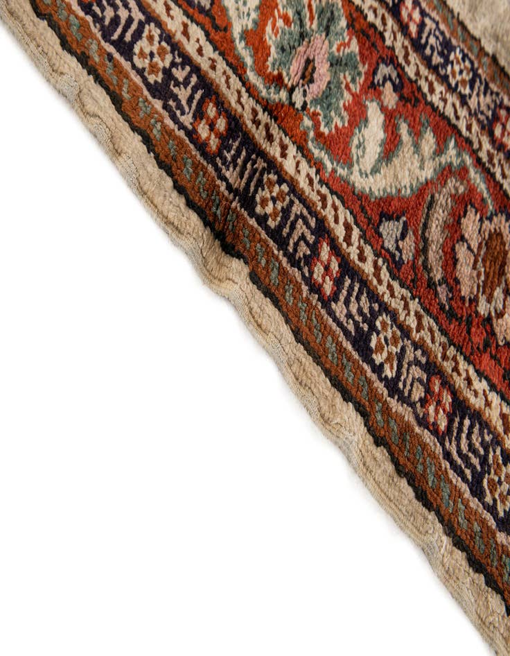 Detail image of 3' x 4' 4  Hand Knotted Kashmir Oriental Wool Rug