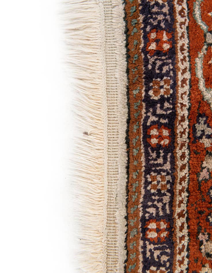 Detail image of 3' x 4' 4  Hand Knotted Kashmir Oriental Wool Rug
