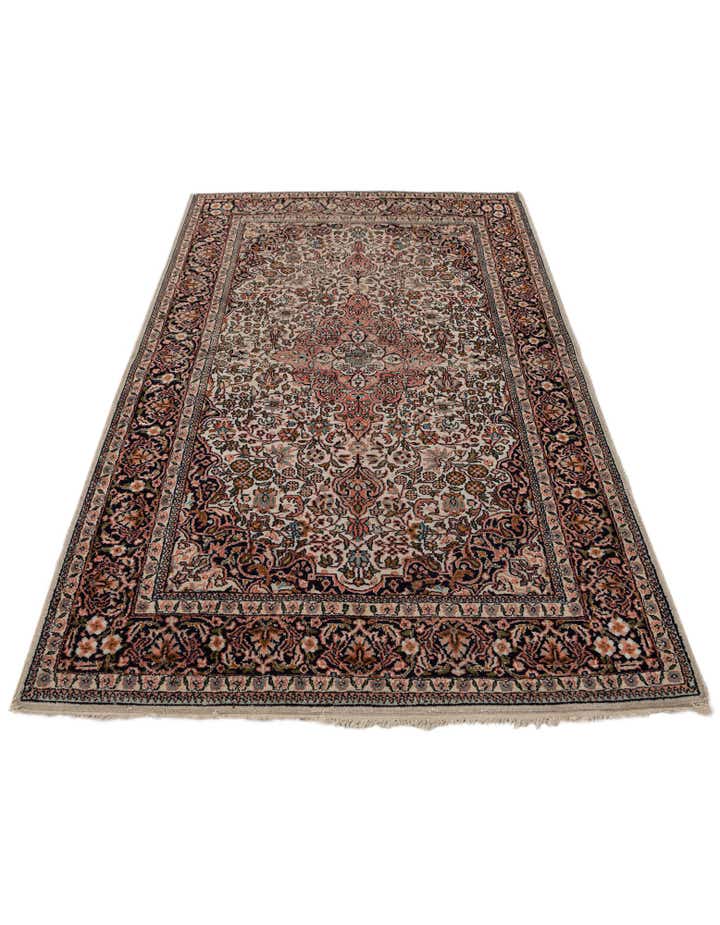 3' x 5' Hand Knotted Kashmir Oriental Wool Rug