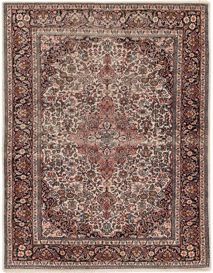 Detail image of 3' x 5' Hand Knotted Kashmir Oriental Wool Rug