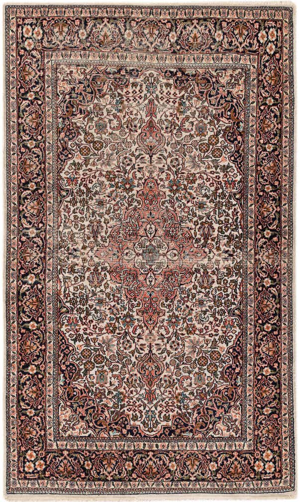 3' x 5' Hand Knotted Kashmir Oriental Wool Rug