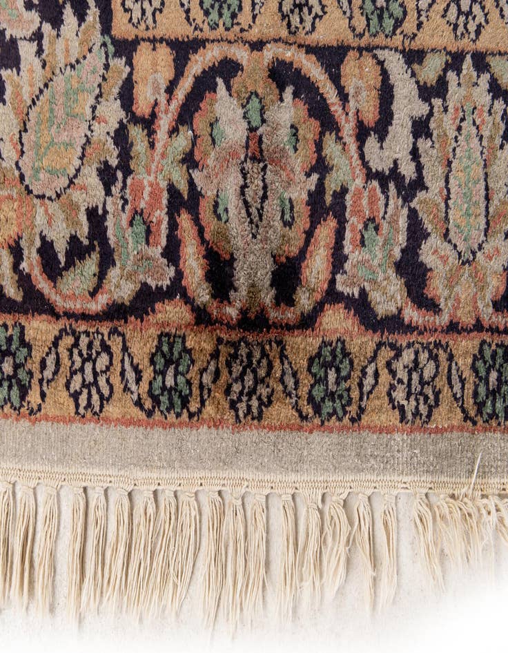 Detail image of 3' x 4' 8  Hand Knotted Kashmir Oriental Wool Rug