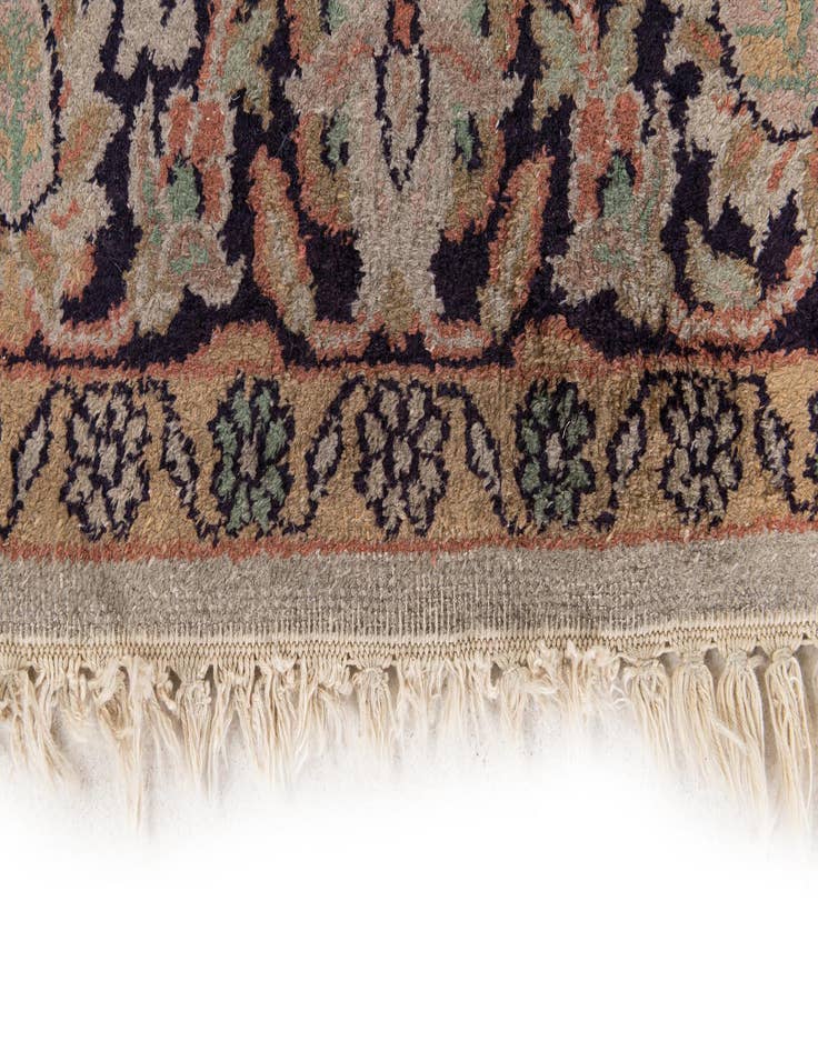 Detail image of 3' x 4' 8  Hand Knotted Kashmir Oriental Wool Rug