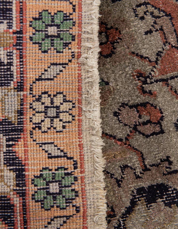 Detail image of 3' x 4' 8  Hand Knotted Kashmir Oriental Wool Rug