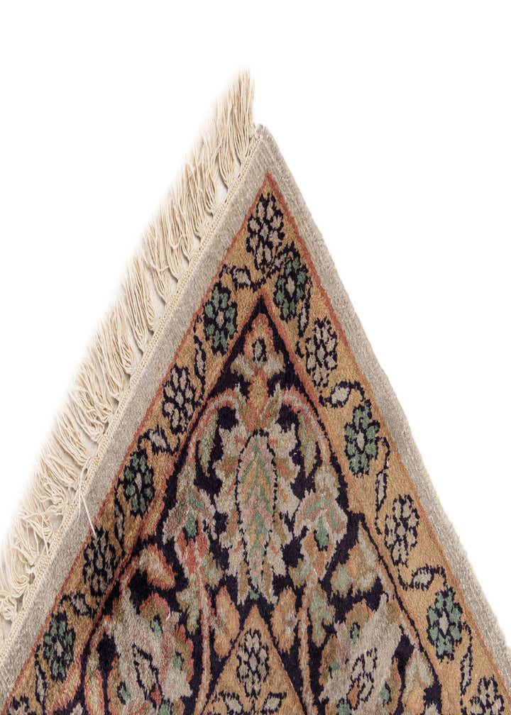 3' x 4' 8 Hand Knotted Kashmir Oriental Wool Rug