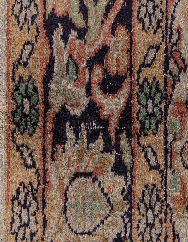 Detail image of 3' x 4' 8  Hand Knotted Kashmir Oriental Wool Rug