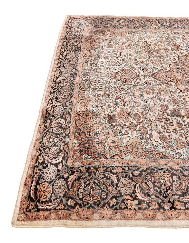 Detail image of 5' 10 x 9' 5 Hand Knotted Kashmir Oriental Rug