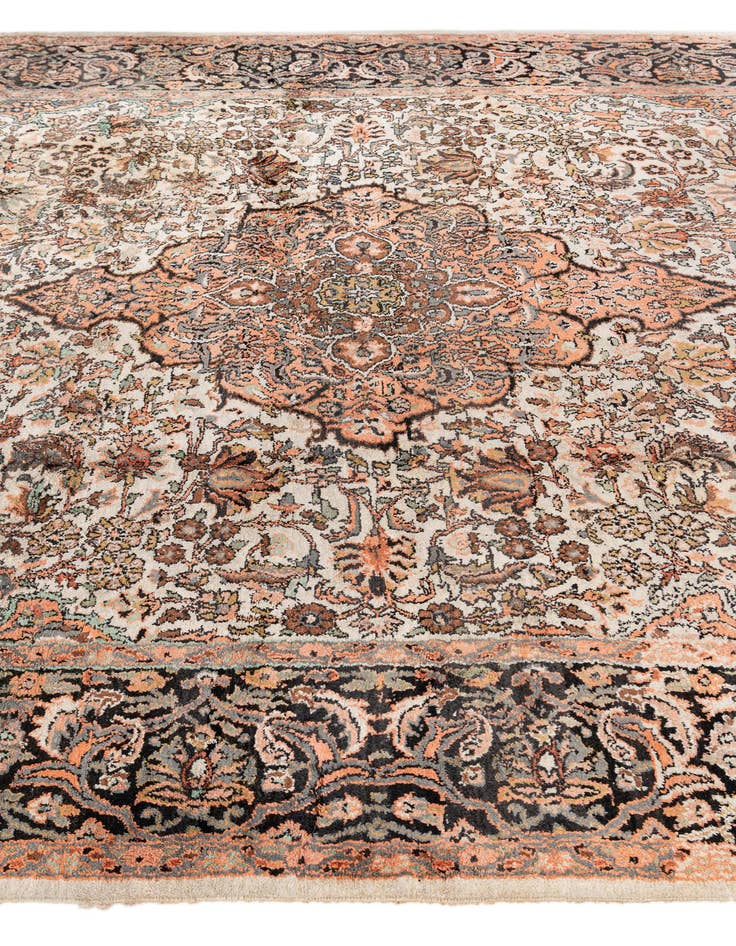Detail image of 5' 10 x 9' 5 Hand Knotted Kashmir Oriental Rug