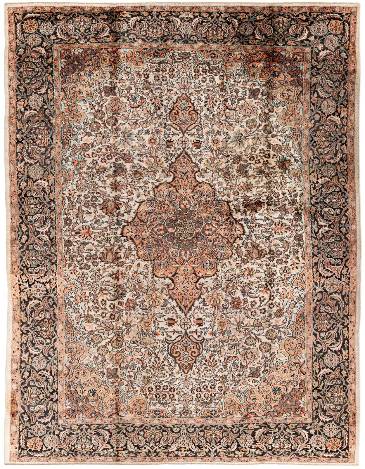5' 10 x 9' 5 Hand Knotted Kashmir Oriental Rug