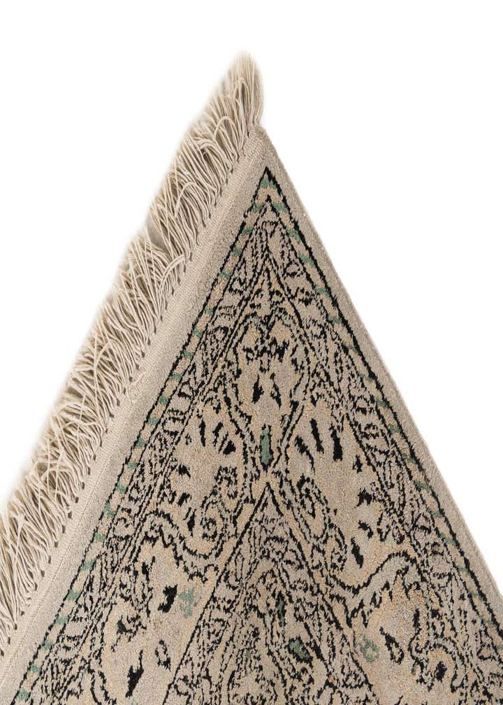 3' 2 x 5' 1 Hand Knotted Kashmir Oriental Wool Rug