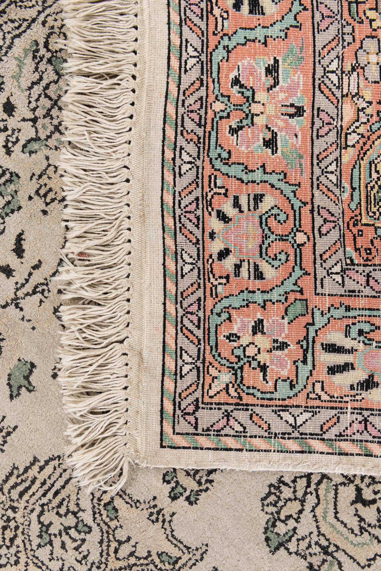 3' 2 x 5' 1 Hand Knotted Kashmir Oriental Wool Rug
