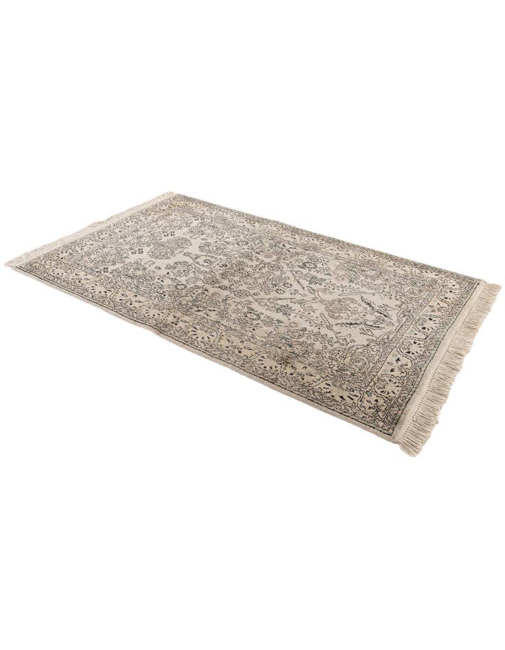 Detail image of 3' 2 x 5' 1 Hand Knotted Kashmir Oriental Wool Rug