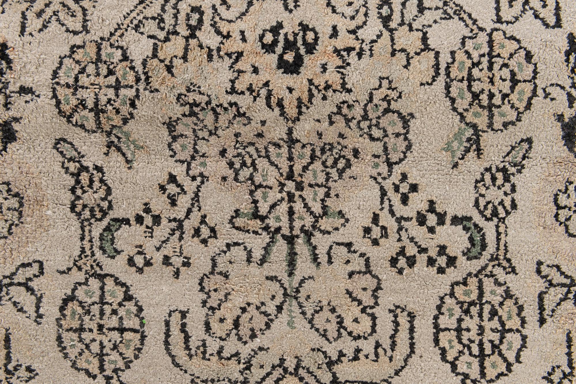3' 2 x 5' 1 Hand Knotted Kashmir Oriental Wool Rug