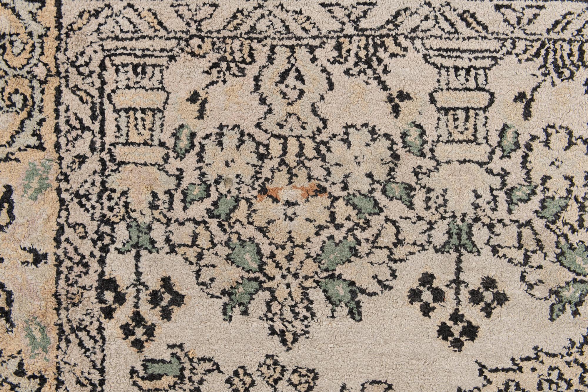 3' 2 x 5' 1 Hand Knotted Kashmir Oriental Wool Rug