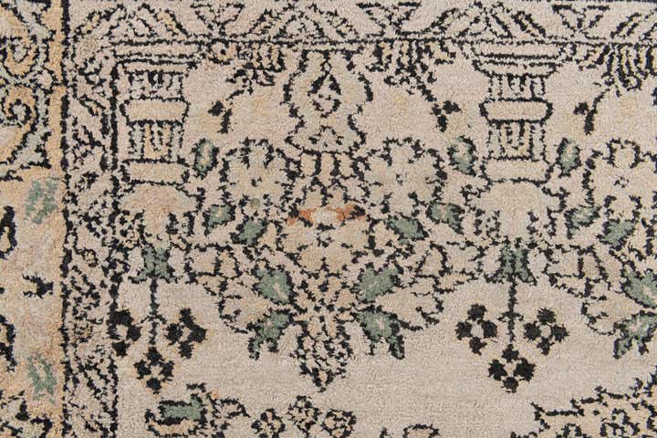 3' 2 x 5' 1 Hand Knotted Kashmir Oriental Wool Rug