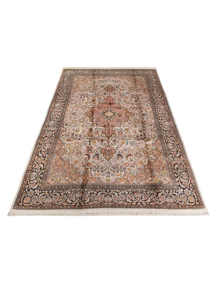 Detail image of 6' 11 x 10' 7 Hand Knotted Kashmir Oriental Wool Rug