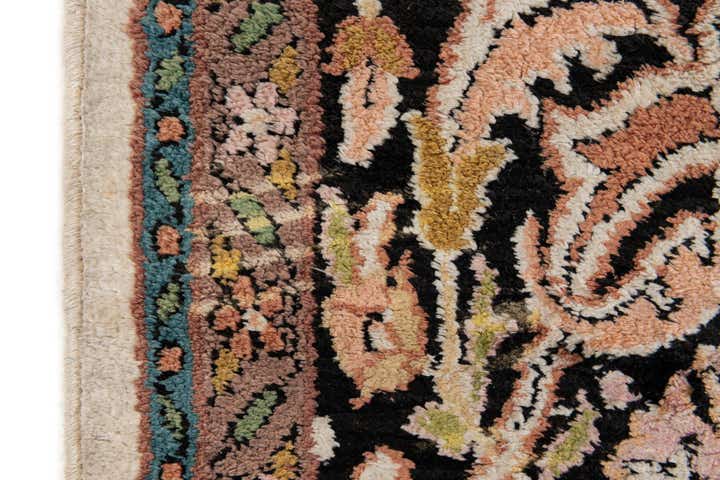 6' 11 x 10' 7 Hand Knotted Kashmir Oriental Wool Rug