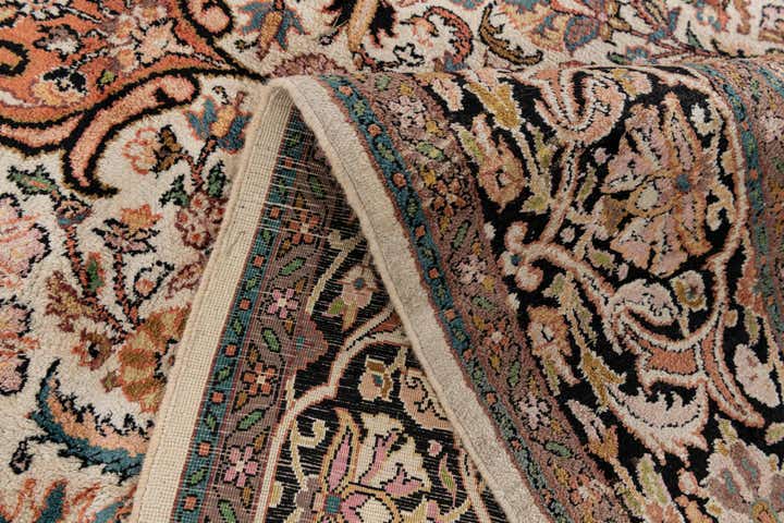 6' 11 x 10' 7 Hand Knotted Kashmir Oriental Wool Rug
