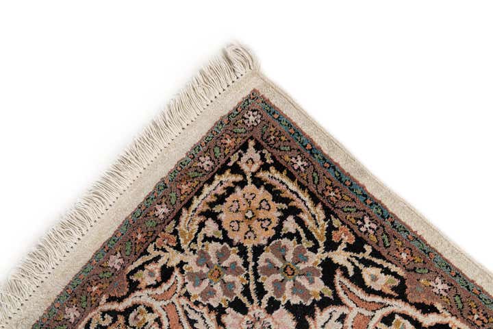 6' 11 x 10' 7 Hand Knotted Kashmir Oriental Wool Rug
