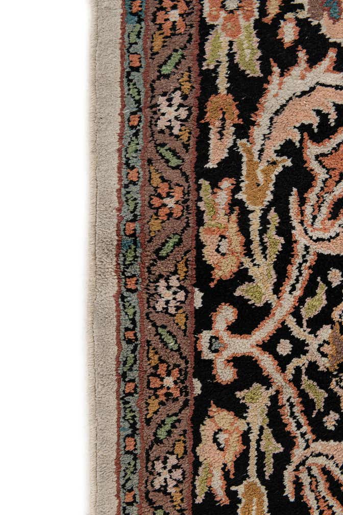 6' 11 x 10' 7 Hand Knotted Kashmir Oriental Wool Rug