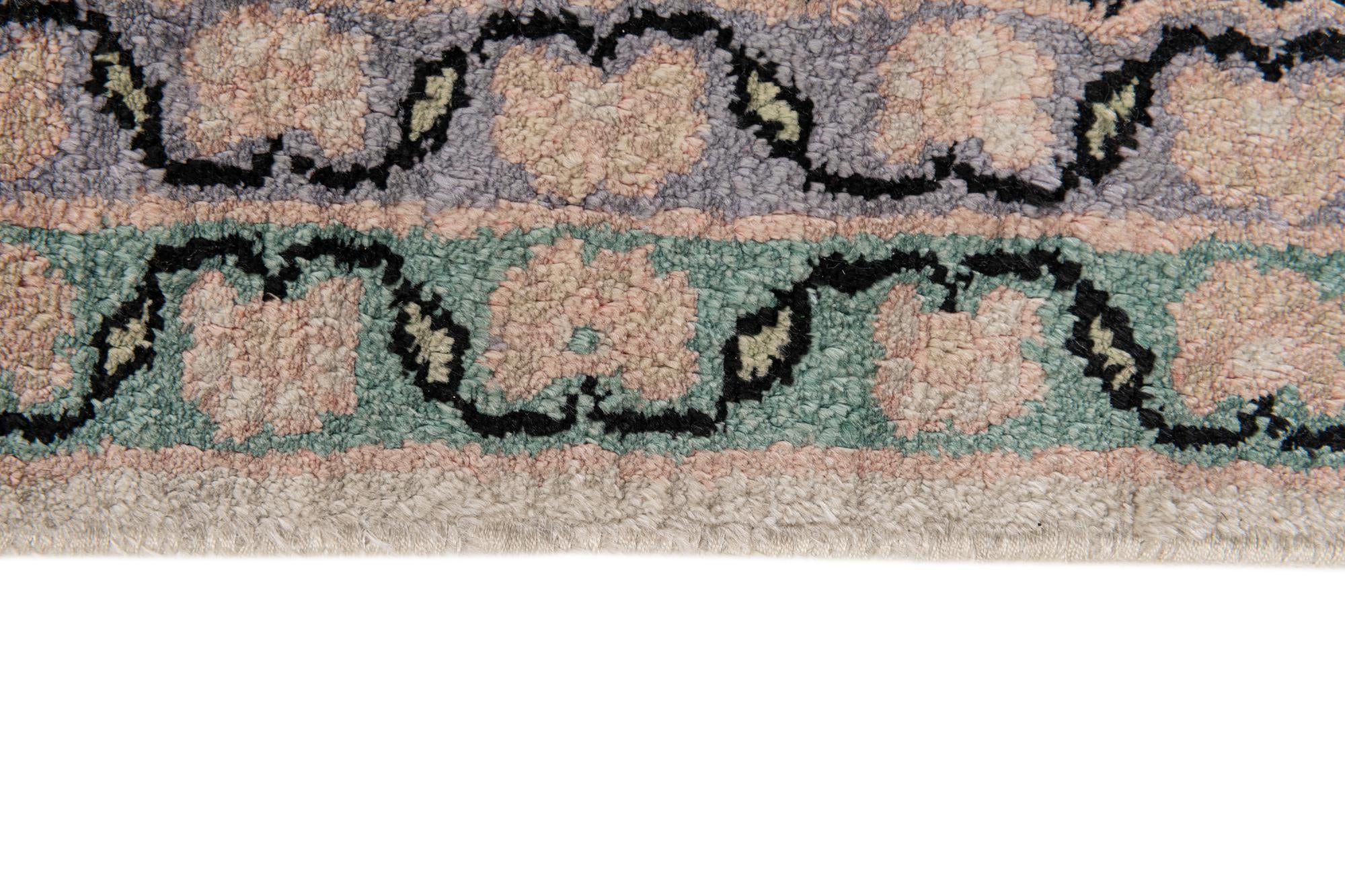 4' x 6' 1 Hand Knotted Kashmir Oriental Rug