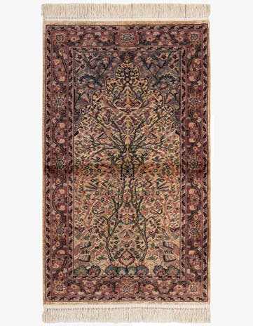 3' 1 x 5' 3 Hand Knotted Kashmir Oriental Rug