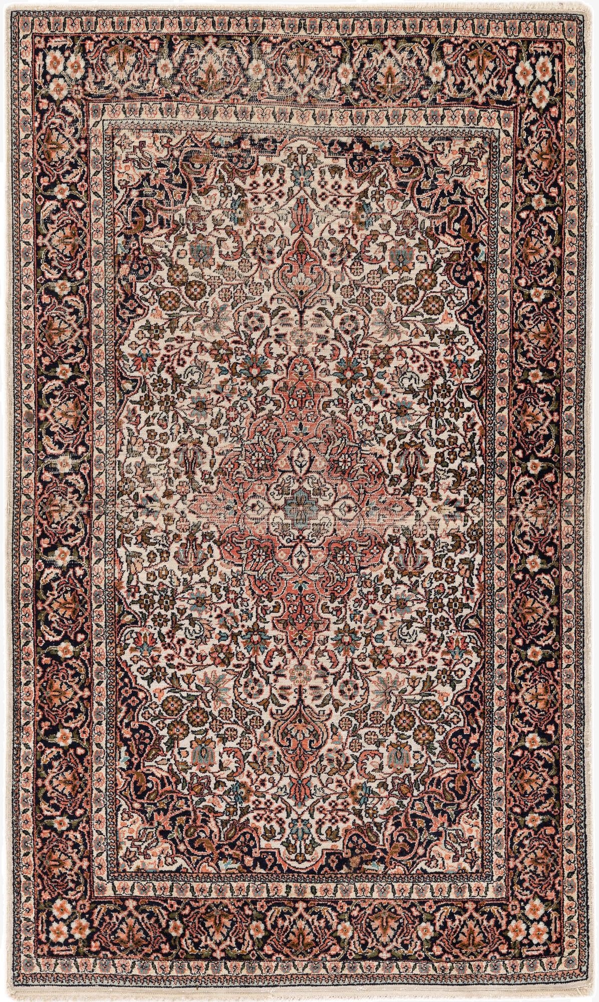 3' x 5'  Hand Knotted Kashmir Oriental Wool Rug