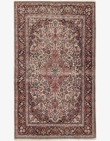 3' x 5' Hand Knotted Kashmir Oriental Wool Rug