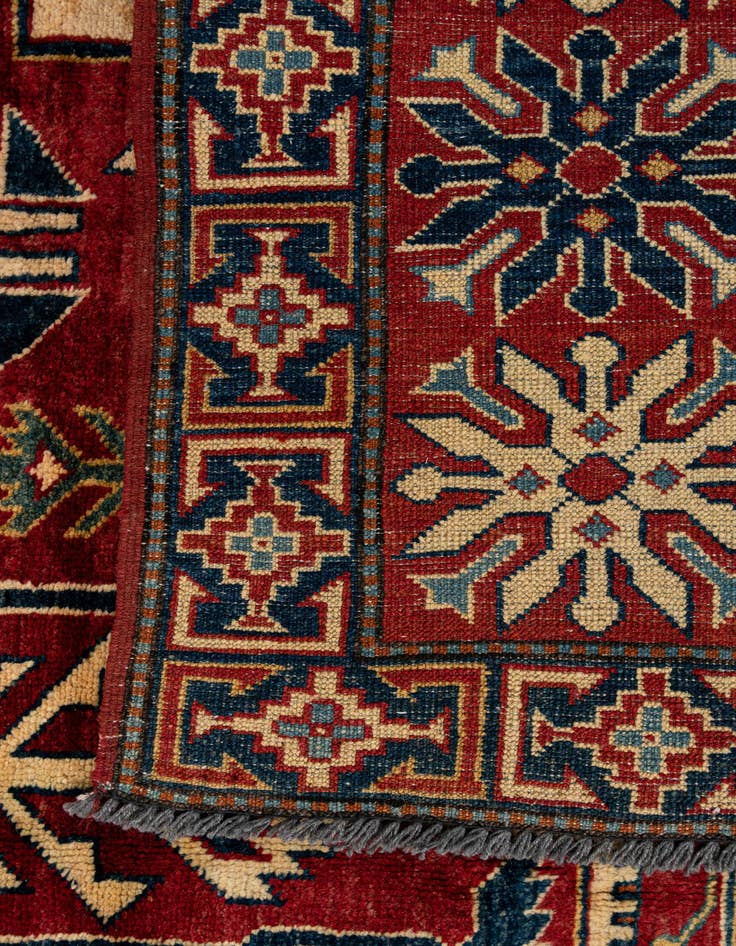 Detail image of 7' 1 x 10' 10  Hand Knotted Kazak Wool Rug