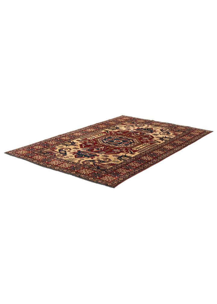 7' 1 x 10' 10 Hand Knotted Kazak Wool Rug