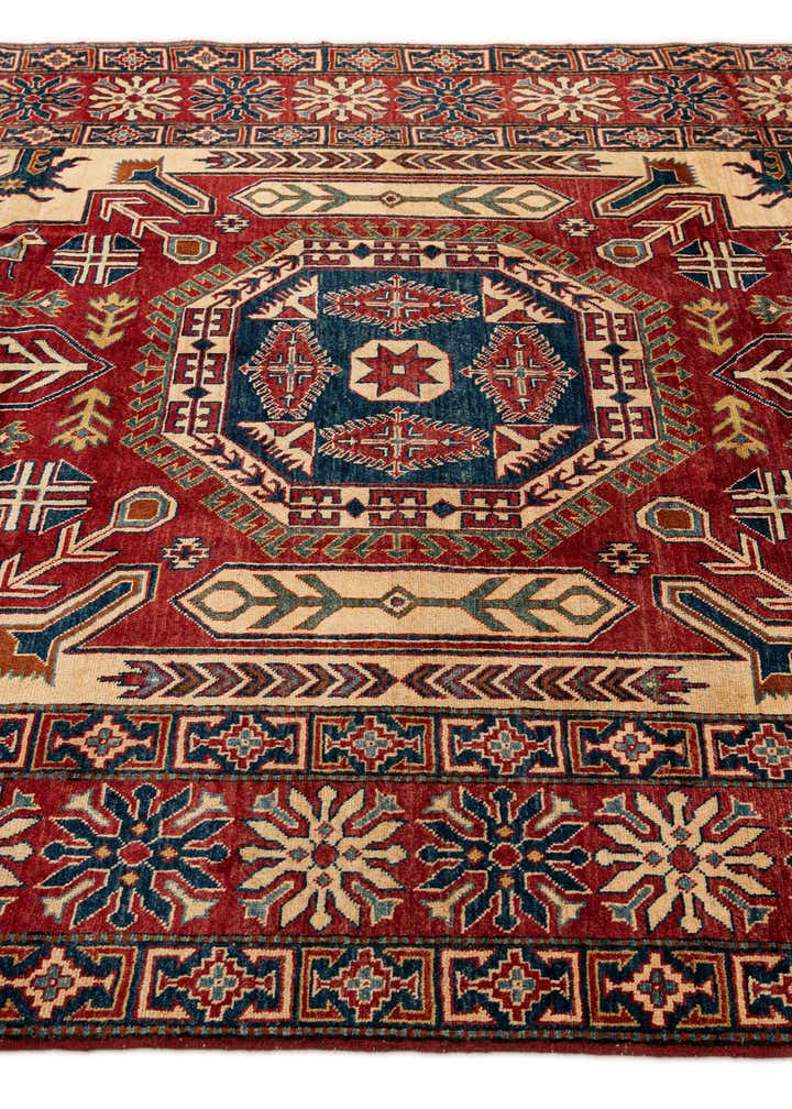 7' 1 x 10' 10 Hand Knotted Kazak Wool Rug