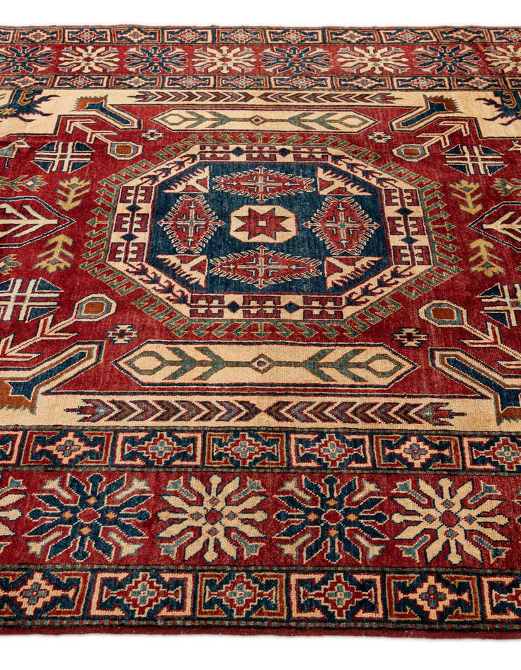 Detail image of 7' 1 x 10' 10  Hand Knotted Kazak Wool Rug