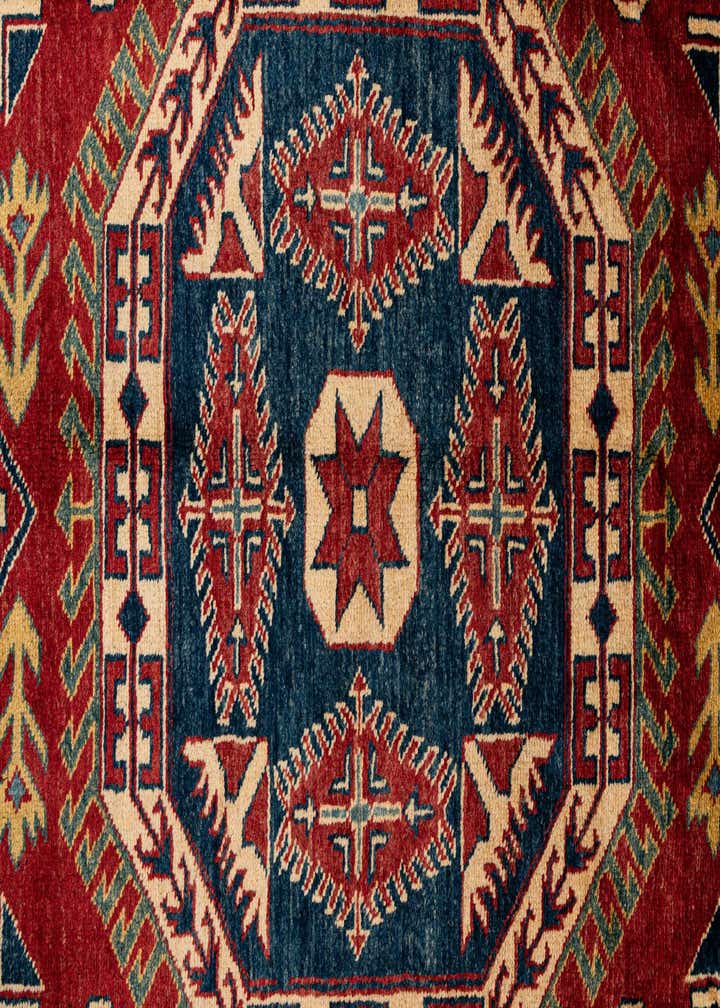 7' 1 x 10' 10 Hand Knotted Kazak Wool Rug