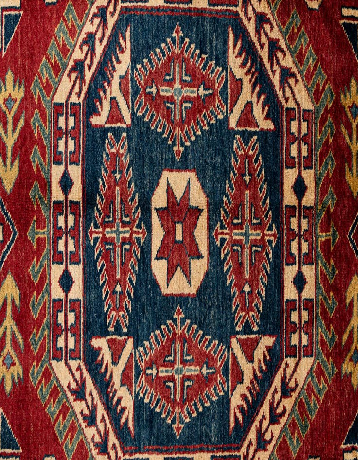 Detail image of 7' 1 x 10' 10  Hand Knotted Kazak Wool Rug