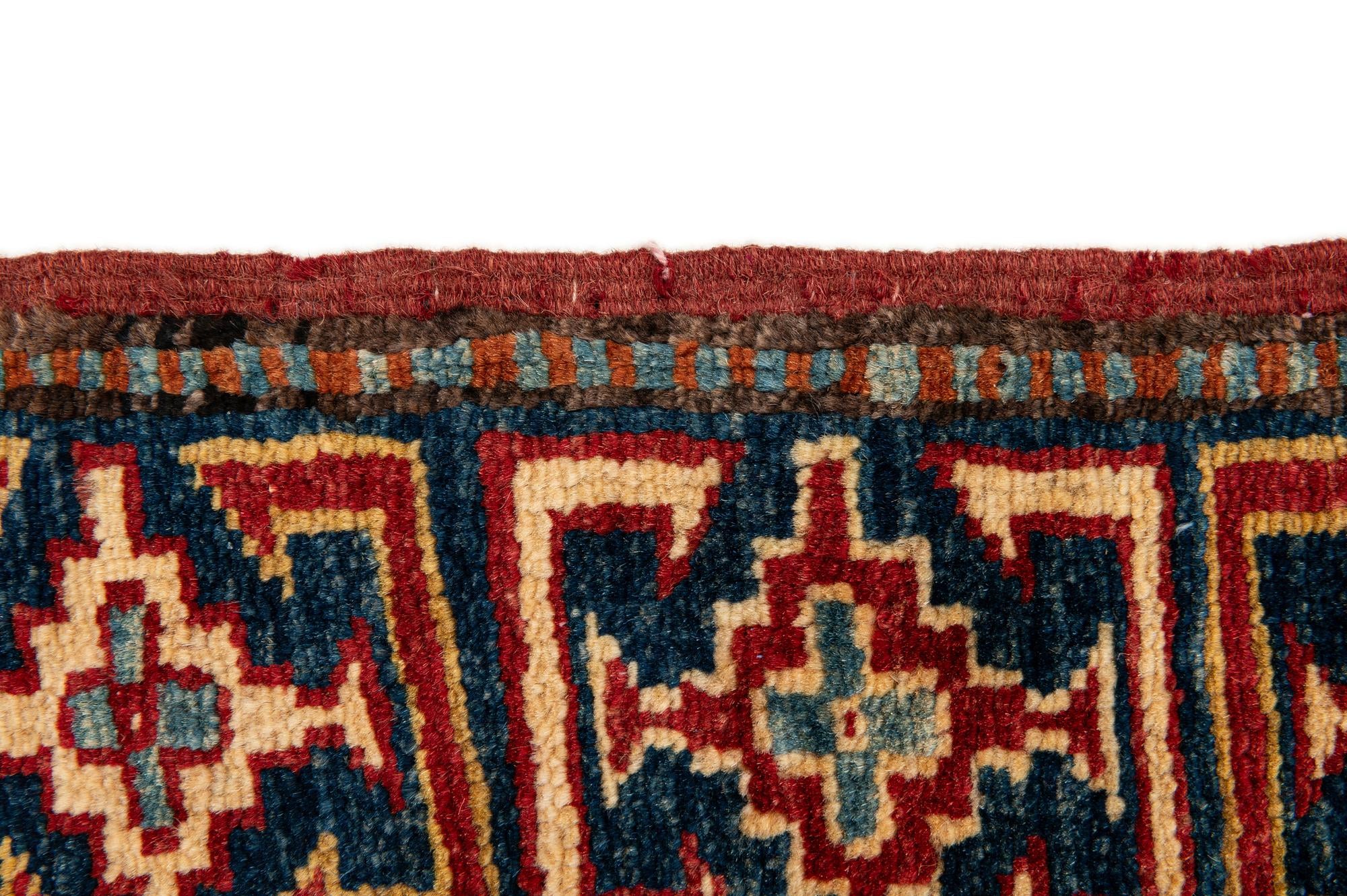 7' 1 x 10' 10 Hand Knotted Kazak Wool Rug