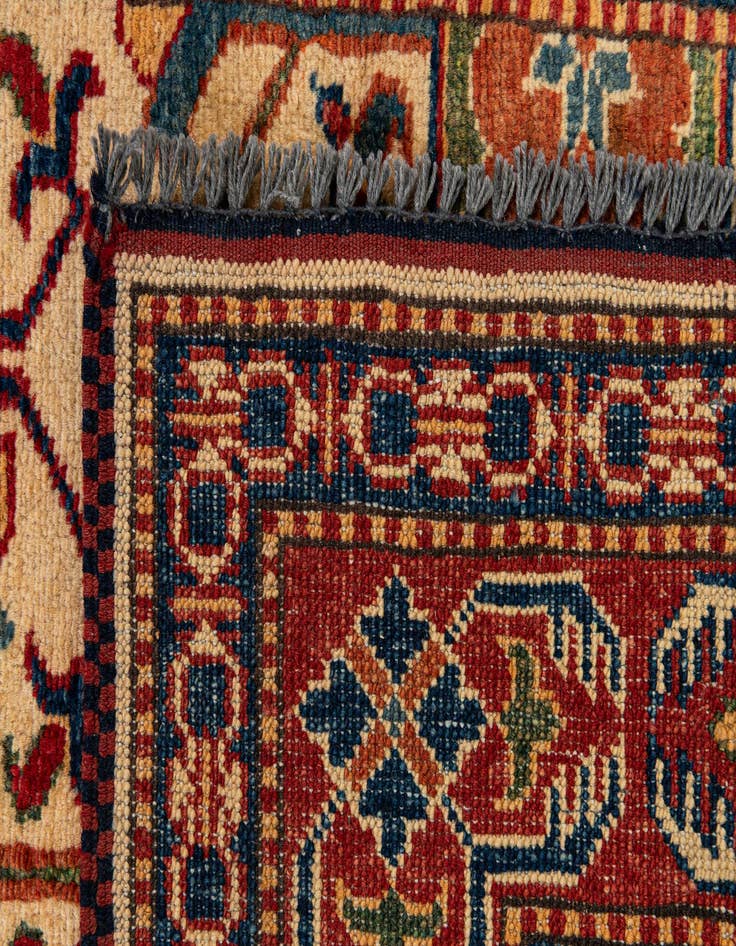 Detail image of 3' x 4' 11  Hand Knotted Kazak Wool Rug