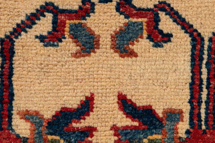 3' x 4' 11 Hand Knotted Kazak Wool Rug