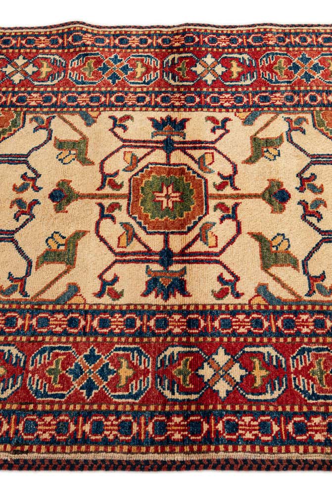 3' x 4' 11 Hand Knotted Kazak Wool Rug