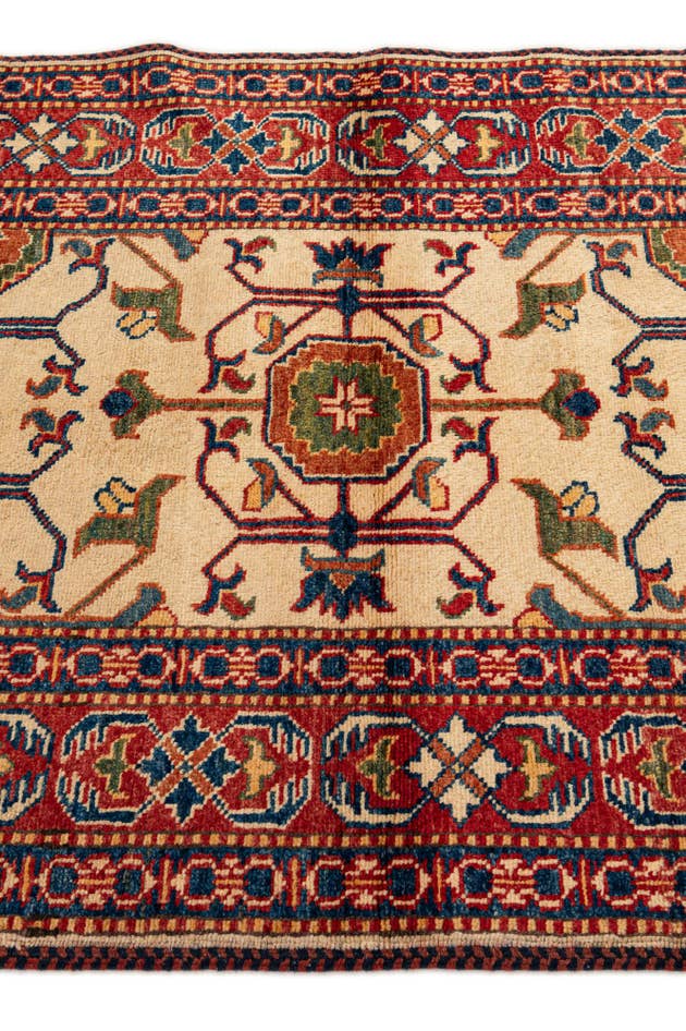 Detail image of 3' x 4' 11 Hand Knotted Kazak Wool Rug