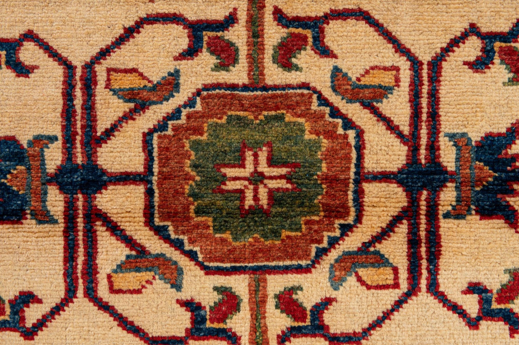 3' x 4' 11 Hand Knotted Kazak Wool Rug