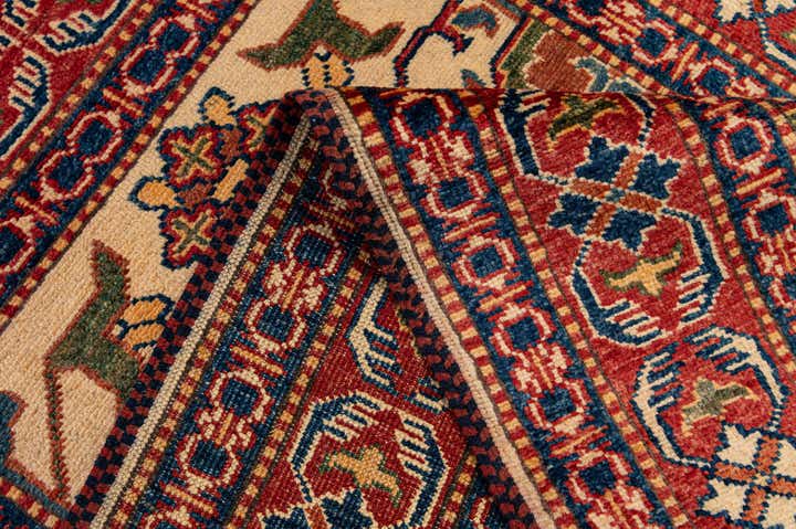 3' x 4' 11 Hand Knotted Kazak Wool Rug