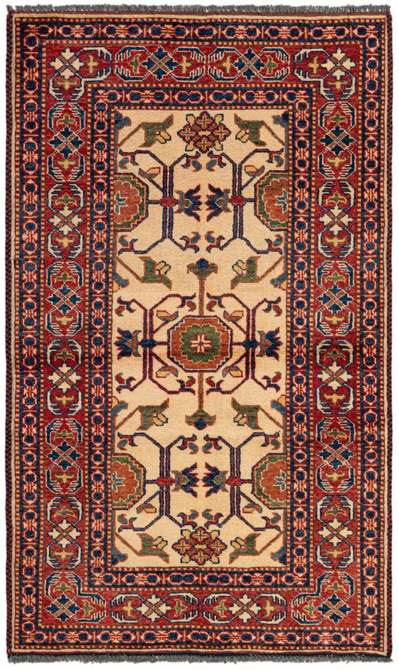 Detail image of 3' x 4' 11 Hand Knotted Kazak Wool Rug